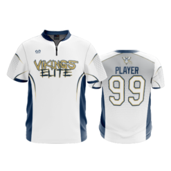 2506 FD Quarter Zip Batting Jacket SS VIKINGS-ELITE-WHITE