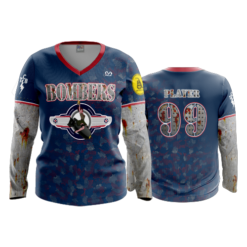 2470 FD Womens V-Neck Longsleeve BOMBERS