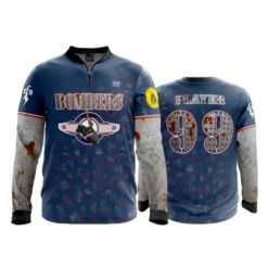 2470 FD Quarter Zip Batting Jacket LS BOMBERS