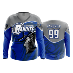 2469 FD Womens V-Neck Longsleeve BLUE-BANDITS