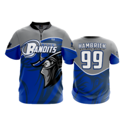 2469 FD Quarter Zip Batting Jacket SS BLUE-BANDITS