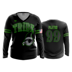 2472 FD Womens V-Neck Longsleeve KEWASKUM-TRIBE-BLACK-FLO-FLO INK + $5