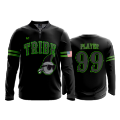 2472 FD Quarter Zip Batting Jacket LS KEWASKUM-TRIBE-BLACK-FLO-FLO INK + $5