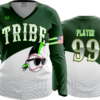 2472 FD Womens V-Neck Longsleeve KEWASKUM-TRIBE-WHITE-FLO-FLO INK + $5
