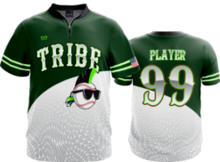 2472 FD Quarter Zip Batting Jacket SS KEWASKUM-TRIBE-WHITE-FLO-FLO INK + $5