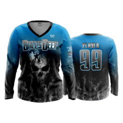 2481 FD Womens V-Neck Longsleeve BALLS-DEEP