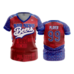 2480 FD Womens V-Neck BAD-NEWS-BEERS