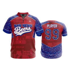 2480 FD Quarter Zip Batting Jacket SS BAD-NEWS-BEERS