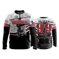 2493 FD Quarter Zip Batting Jacket LS HOOKERS