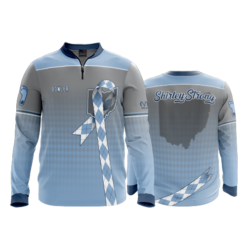 2483 FD Quarter Zip Batting Jacket LS SHIRLEY-STRONG