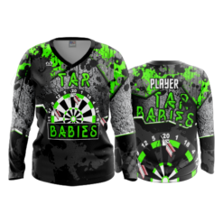 2486 FD Womens V-Neck Longsleeve TAR-BABIES-FLO-GREEN-FLO INK + $5