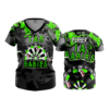 2486 FD Womens V-Neck TAR-BABIES-FLO-GREEN-FLO INK + $5