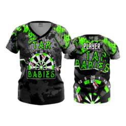 2486 FD Womens V-Neck TAR-BABIES-FLO-GREEN-FLO INK + $5