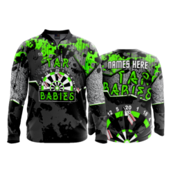 2486 FD Quarter Zip LS - Ribbed Collar TAR-BABIES-FLO-GREEN-FLO INK + $5