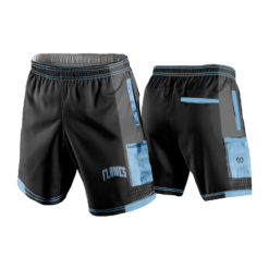 466 LIGHTWEIGHT MICROFIBER 160gsm SHORT CINCY-FLAMES-BLACK