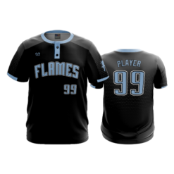 466 FD 2 Button CINCY-FLAMES-BLACK