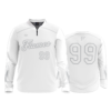 466 FD Quarter Zip Batting Jacket LS CINCY-FLAMES-THROWBACK-WHITEOUT