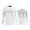 466 FD Quarter Zip Batting Jacket LS CINCY-FLAMES-WHITEOUT