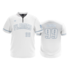 466 FD Quarter Zip Batting Jacket SS CINCY-FLAMES-WHITEOUT