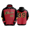 466 FD Hoody FLAMES-RED-THROWBACK