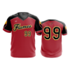 466 FD Sport V-Neck MENS FLAMES-RED-THROWBACK