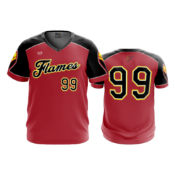 466 FD Sport V-Neck MENS FLAMES-RED-THROWBACK