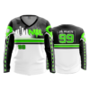 2350 FD Womens V-Neck Longsleeve NWL-BLACK-FLO-GREEN-FLO INK + $5