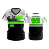 2350 FD Womens V-Neck NWL-WHITE-FLO-GREEN-FLO INK + $5