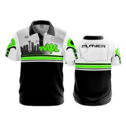 2350 FD Polo NWL-WHITE-FLO-GREEN-FLO INK + $5