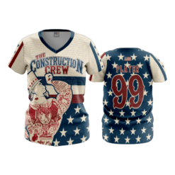2492 FD Womens V-Neck THE-CONSTRUCTION-CREW