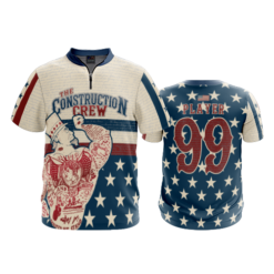 2492 FD Quarter Zip Batting Jacket SS THE-CONSTRUCTION-CREW