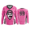 2302 FD Womens V-Neck Longsleeve DTA-PINK