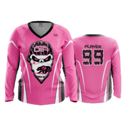 2302 FD Womens V-Neck Longsleeve DTA-PINK