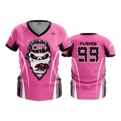 2302 FD Womens V-Neck DTA-PINK
