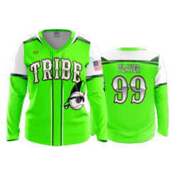 2472 FD Womens V-Neck Longsleeve KEWASKUM-TRIBE-FLO-GREEN-FLO INK + $5