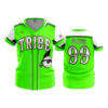 2472 FD Womens V-Neck KEWASKUM-TRIBE-FLO-GREEN-FLO INK + $5