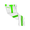 2472 CL WHITE CUSTOM BRAID MENS PANT KEWASKUM-TRIBE-FLO-GREEN-FLO INK + $5