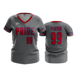 2507 FD Womens V-Neck PRIDE-CHARCOAL