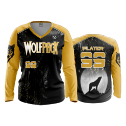 2489 FD Womens V-Neck Longsleeve WOLFPACK