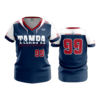973 FD Womens V-Neck TAMPA-MUSTANGS-NAVY