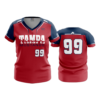 973 FD Womens V-Neck TAMPA-MUSTANGS-RED