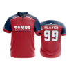 973 FD Quarter Zip Batting Jacket SS TAMPA-MUSTANGS-RED