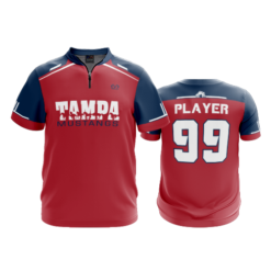 973 FD Quarter Zip Batting Jacket SS TAMPA-MUSTANGS-RED