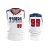 973 FD Womens V-Neck Sleeveless TAMPA-MUSTANGS-WHITE