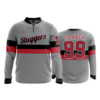 2508 FD Quarter Zip Batting Jacket LS SCIOTO-SLUGGERS-CHARCOAL