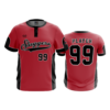 2508 FD MENS 2 BUTTON SCOOP NECK CL SCIOTO-SLUGGERS-RED