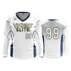 2511 FD Womens V-Neck Longsleeve VIKINGS-ELITE-WHITE