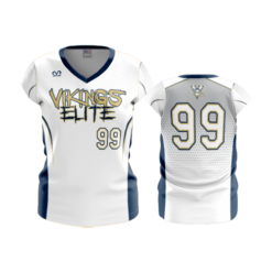 2511 FD Womens V-Neck Capsleeve VIKINGS-ELITE-WHITE