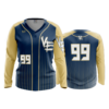2511 FD Womens V-Neck Longsleeve VIKINGS-ELITE-PINSTRIPE