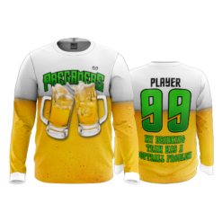2526 FD Long Sleeve MENS PREGAMERS-WHISKEY-TEXT